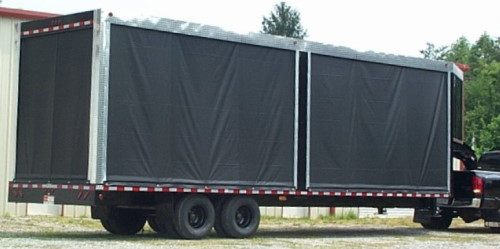 Trailers - Enclosed with roll tarps